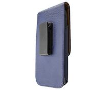 caseroxx Outdoor Case for LG Q7 Alfa in blue made of genuine leather