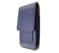 caseroxx Outdoor Case for OnePlus One in blue made of genuine leather