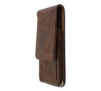 caseroxx Outdoor Case for Samsung Galaxy S7 Edge in brown made of genuine leathe