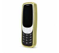 caseroxx Phone Case for Nokia 3210 (2024), yellow TPU Cover | Shock-absorbing protective case with raised screen edges, anti-slip grip, and full access to all ports and buttons