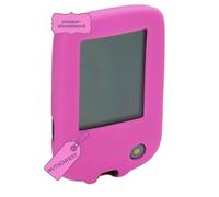 caseroxx Silicone-Case compatible with Freestyle Libre 3 made from silicone, case with or without belt clip in pink