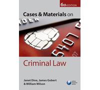 Cases and Materials on Criminal Law