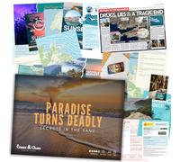 Cases & Clues Murder Mystery Game - Paradise Turns Deadly - Crime Solving Game for Individuals and Groups