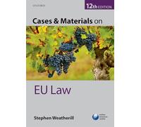 Cases & Materials on EU Law (Blackstone's Statutes)