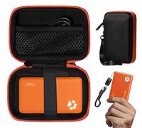 CaseSack Case for INIU Portable Charger 2-Ultra Slim (Black with Orange Zip)
