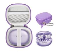 CaseSack Case for King Lucky Jewelry-Inspired Clip-On Earbuds with Butterfly Earrings, Clip-on Earbuds Jewelry Wireless Bluetooth 5.4 Comfortable Open Ear Headphones (Light Purple)