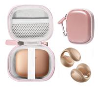 CaseSack Case for Soundcore C40i by Anker, Open-Ear Earbuds, Clip-On Headphones (Rose Gold)