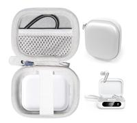 CaseSack Case for Soundcore P41i by Anker, Adaptive Noise Cancelling Earbuds with Portable Phone Charger (White)