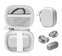 CaseSack Case for Technics EAH-AZ100/EAH-AZ80/EAH-AZ60 Premium Hi-Fi True Wireless Bluetooth Earbuds (Silver)