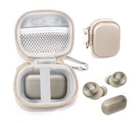 CaseSack Case for Technics EAH-AZ100/EAH-AZ80/EAH-AZ60 Premium Hi-Fi True Wireless Bluetooth Earbuds (Champagne)