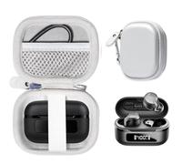 CaseSack Case for TOZO NC9 Hybrid Active Noise Cancelling Wireless Earbuds (Silver)