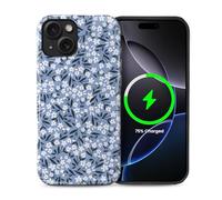 casesok for iPhone 14 Case,Compatible with MagSafe,Dual-Layer Hard Shell + Silicone Cover,Full Body Protection Shockproof Case for iPhone 14-Pretty Spring Floral Cute