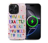 casesok for iPhone 14 Pro Case,Compatible with MagSafe,Dual-Layer Hard Shell + Silicone Cover,Full Body Protection Shockproof Case for iPhone 14 Pro-Self-Love Inspirational Quote