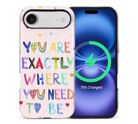 casesok for Phone 7 Air Case,Compatible with MagSafe,Dual-Layer Hard Shell + Silicone Cover,Full Body Protection Shockproof Case for Phone 7 Air-Self-Love Inspirational Quote