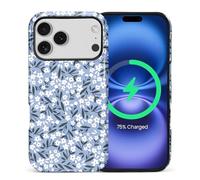 casesok for Phone 7 Pro Case,Compatible with MagSafe,Dual-Layer Hard Shell + Silicone Cover,Full Body Protection Shockproof Case for Phone 7 Pro-Pretty Spring Floral Cute