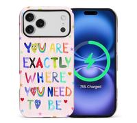 casesok for Phone 7 Pro Max Case,Compatible with MagSafe,Dual-Layer Hard Shell + Silicone Cover,Full Body Protection Shockproof Case for Phone 7 Pro Max-Self-Love Inspirational Quote