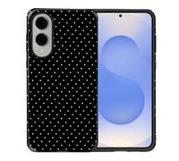 casesok for Samsung Galaxy S25 Edge Case,Dual-Layer Hard Shell + Silicone Phone Case,Full Body Protection Shockproof Cover for Samsung Galaxy S25 Edge-Cute Polka Dot Black
