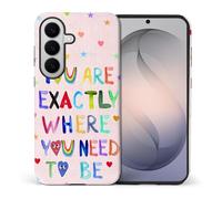casesok for Samsung Galaxy S26 Plus Case,Dual-Layer Hard Shell + Silicone Phone Cover,Full Body Protection Shockproof Case for Samsung Galaxy S26 Plus-Self-Love Inspirational Quote