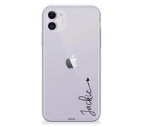 CaseStone Personalised Phone Cases fit Apple iPhone 15 Plus - Custom Design Made in UK Clear Soft Silicone Named Pastel Case Cover - Great Gifts for Significant dates & Clear transparent names 8