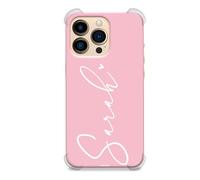CaseStone Personalised Phone Cases fit Apple iPhone 6/6s - Custom Design Made in UK Clear Shockproof Named Pastel Case Cover - Great Gifts for Significant dates & Pastel Name&Heart 2