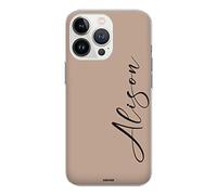 CaseStone Personalised Phone Cases fit Apple iPhone SE 2020 - Custom Design Made in UK Clear Soft Silicone Named Case Cover - Gifts for Anniversary, Birthday, Her and Him 1