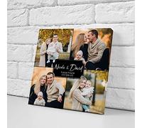 CaseStone Personalised Photo And Collage Canvas Wall Art Frames Multiple Pictures Digital Artwork Wall Prints Home Décor - Great Gift for any Occasion 14'x14' 2