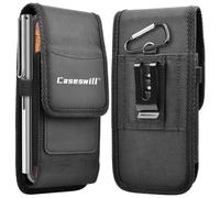 Caseswill Phone Holster for Fairphone 6/5 / 4 Case Rugged Nylon Pouch with Belt Clip Holster and Card Holder