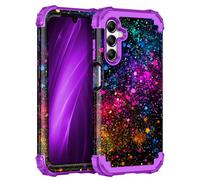 Casetego for Galaxy A16 5G Case,Glow in The Dark Three Layer Heavy Duty Sturdy Shockproof Full Protection Rugged Hard PC+Soft TPU Bumper Case for Samsung Galaxy A16 5G 6.7 inch,Colorful Star