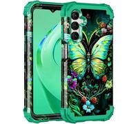 Casetego for Galaxy A16 5G Case,Glow in The Dark Three Layer Heavy Duty Sturdy Shockproof Full Protection Rugged Hard PC+Soft TPU Bumper Case for Samsung Galaxy A16 5G 6.7 inch,Green