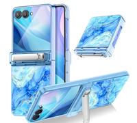 Casetego for Galaxy Z Flip 7 Case Magnetic,[Compatible with MagSafe][Built-in Screen Protector][Kickstand][Hinge Protection] Slim Shockproof Cute Women Girl Case for Samsung Galaxy Z Flip 7,Blue Sky