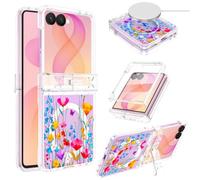 Casetego for Galaxy Z Flip 8 Case Magnetic,[Compatible with MagSafe][Built-in Screen Protector][Kickstand][Hinge Protection] Slim Shockproof Women Girl Case for Samsung Galaxy Z Flip 8,HotColorfu