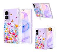 Casetego for Galaxy Z Fold 8 Case Magnetic,[Compatible with MagSafe][Built-in Screen Protector][Kickstand][Hinge Protection] Slim Shockproof Cute Women Girl Case for Samsung Z Fold 8,Colorful