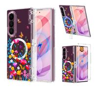 Casetego for Galaxy Z Fold 8 Ultra Case Magnetic,[Compatible with MagSafe][Built-in Screen Protector][Kickstand][Hinge Protection] Slim Shockproof Women Case for Samsung Z Fold 8 Ultra,Colorful