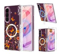 Casetego for Galaxy Z Fold 8 Ultra Case Magnetic,[Compatible with MagSafe][Built-in Screen Protector][Kickstand][Hinge Protection] Slim Shockproof Women Case for Samsung Z Fold 8 Ultra,Orange