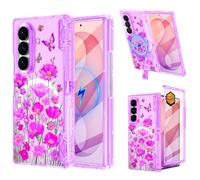 Casetego for Galaxy Z Fold 8 Ultra Case Magnetic,[Compatible with MagSafe][Built-in Screen Protector][Kickstand][Hinge Protection] Slim Shockproof Women Case for Samsung Z Fold 8 Ultra,Purple
