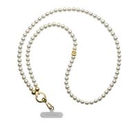 CASETiFY Pearl Cross-body Strap - Pearl with Gold