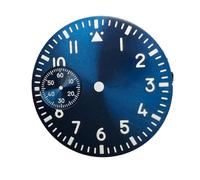 Casetlong 1PC 37mm Watch Dial Black Blue Green White Watch Dial Green ETA 6497 ST3600 Movement(R2 Blue)