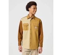 Casey Colourblock Shirt in Monks Robe