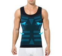Casey Kevin Compression Vest Mens Slimming Body Shaper Shapewear Tank Tops | Tummy Control, Chest Belly Abdominal Support,Tight Seamless Undershirts Tank Tops, Comfort Breathable Cool