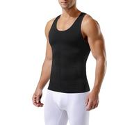 Casey Kevin Firm Compression Undershirts for Men Body Shaper Slimming Vest