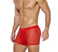 Casey Kevin Men Sexy Mesh Boxer Briefs Stretch Breathable Shorts Hipsters | See Through Men's Boxer Shorts, Stretch Trunk Underwear, Mens Sexy Underwear for the Bedroom Sports Running Gym Daily