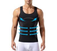 Casey Kevin Mens Firm Compression Tank Top Slimming Body Shapewear Vest