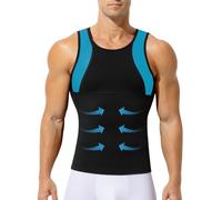 Casey Kevin Mens Firm Compression Vest Slimming Body Shaper Undershirts
