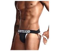 Casey Kevin Men's Jock Strap Athletic Supporter Underwear Sexy Jockstrap for Male,A1-Black,M