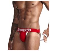 Casey Kevin Men's Jock Strap Athletic Supporter Underwear Sexy Jockstrap for Male,A4-Red,XL