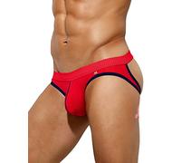Casey Kevin Men's Jockstrap Mesh Jock Strap Athletic Support Sexy Underwear | Breathable 3D Pouch Elastic Waistband Thong Underwear Gym Exercise Sports Support, Stylish Contrast Trim, Comfortable Bedroom