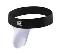 Casey Kevin Men's Jockstrap Pouch Sexy Jock Straps Modal Athletic Supporter Underwear Thong without Leg Strap Ultra Soft Low Rise Mens Thong, Invisible Fit for Beach, Party & Daily Use, White XXL