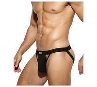 Casey Kevin Men's Jockstrap Sexy Underwear Athletic Supporter for Male Cotton Jock Strap,Ak2175-black,XXL