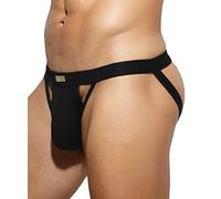 Casey Kevin Men's Jockstrap Sexy Underwear Athletic Supporter for Male Cotton Jock Strap,Ak2175-black,L