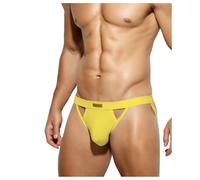Casey Kevin Men's Jockstrap Sexy Underwear Athletic Supporter for Male Cotton Jock Strap,Ak2175-yellow,XXL